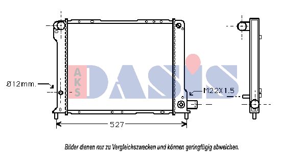 AKS DASIS Radiaator,mootorijahutus 080260N